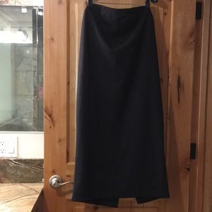 Long, black maternity skirt